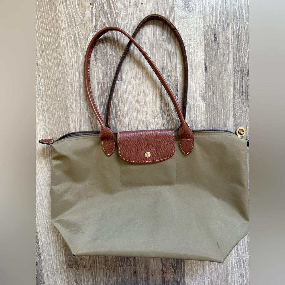 Women's Green Medium Le Pliage Tote